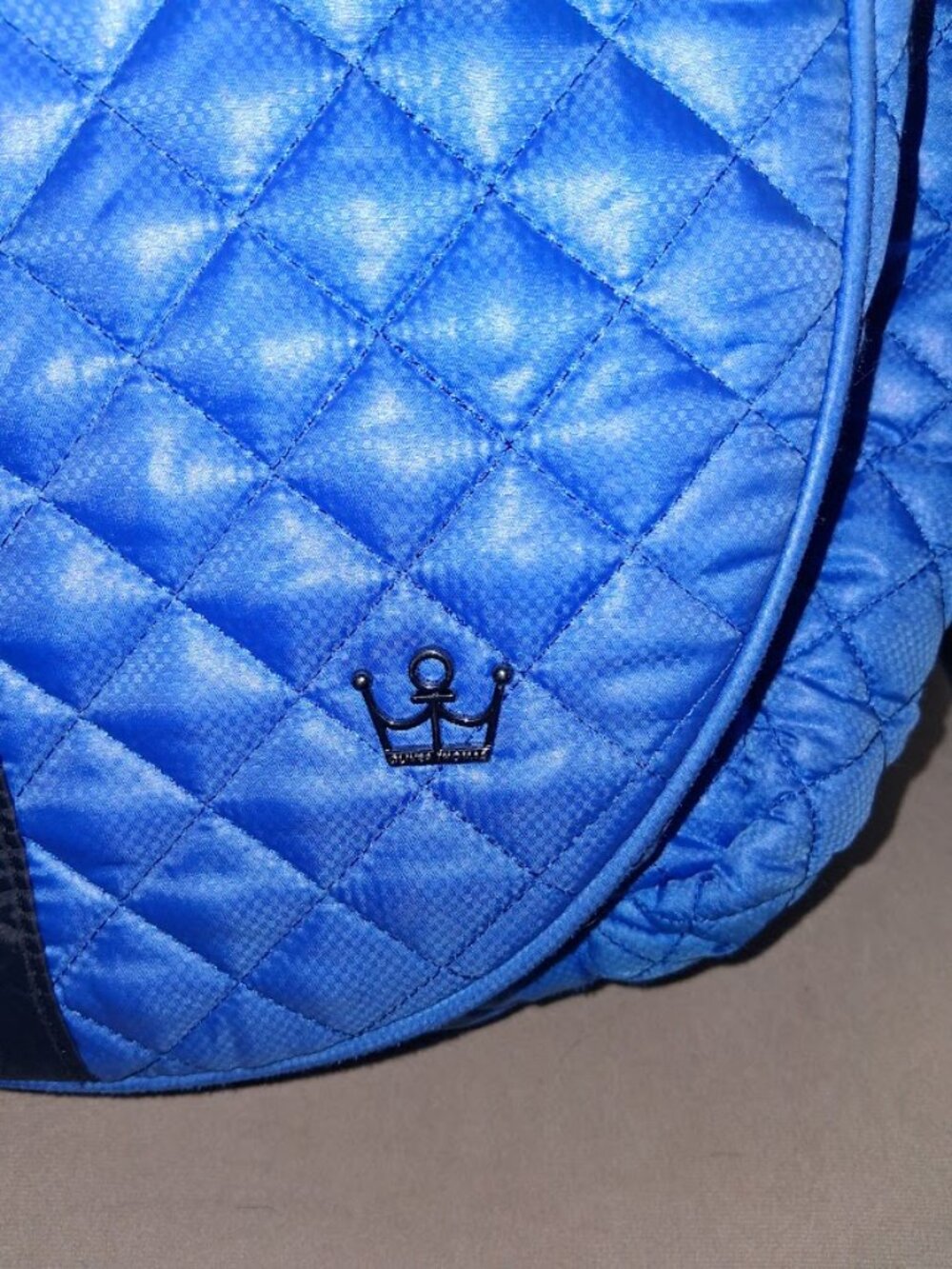 Oliver Thomas Blue Quilted Tennis Backpack - Picture 3 of 7